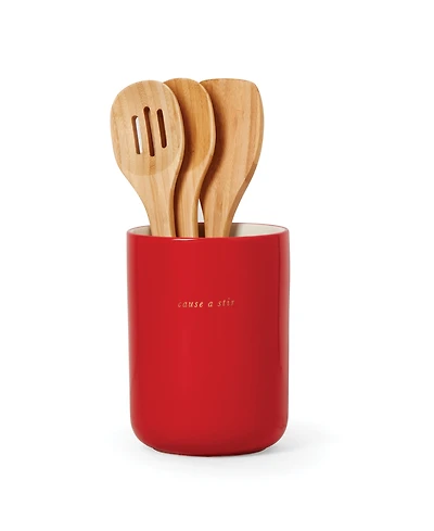 kate spade new york Knock on Wood Apple Crock with Servers 4 Piece Set