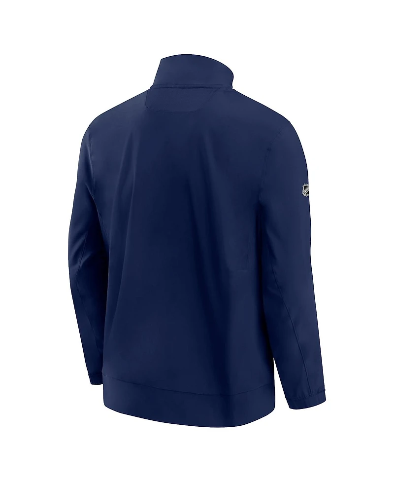 Men's Fanatics Navy Washington Capitals Authentic Pro Rink Coaches Full-Zip Jacket