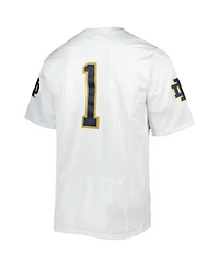 Men's Under Armour #1 White Notre Dame Fighting Irish Premier Limited Jersey