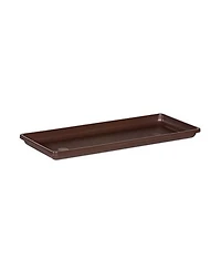 Novelty (#10183) Plastic Flower Box Tray, Brown 18"