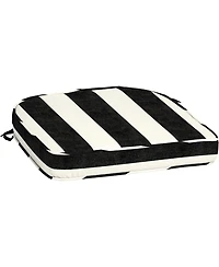 Arden Selections ProFoam Round Back Patio Cushion Onyx Black Cabana