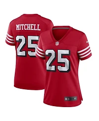 Women's Nike Elijah Mitchell Scarlet San Francisco 49ers Alternate Team Game Jersey