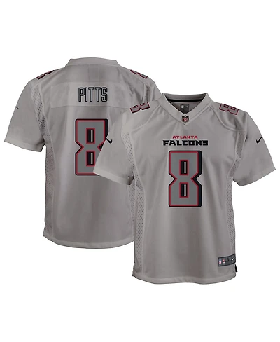 Big Boys Nike Kyle Pitts Gray Atlanta Falcons Atmosphere Game Jersey