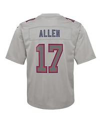 Big Boys Nike Josh Allen Gray Buffalo Bills Atmosphere Game Jersey