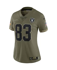 Women's Nike Darren Waller Olive Las Vegas Raiders 2022 Salute To Service Limited Jersey