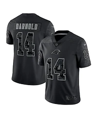 Men's Nike Sam Darnold Black Carolina Panthers Rflctv Limited Jersey