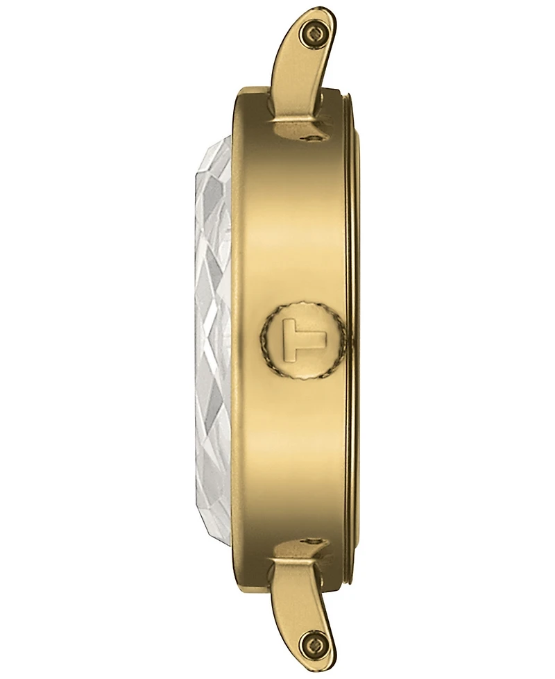 Tissot Women's Swiss Lovely Green Leather Strap Watch 20mm