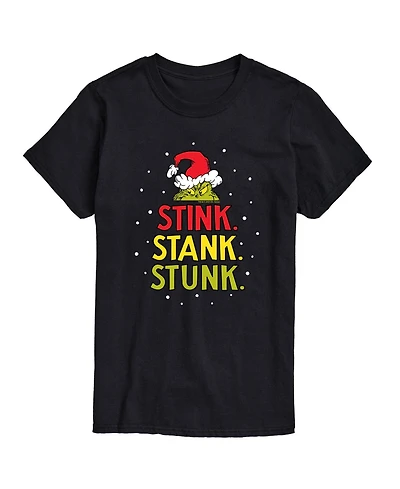 Airwaves Men's Dr. Seuss The Grinch Stink Stank Stunk Graphic T-shirt