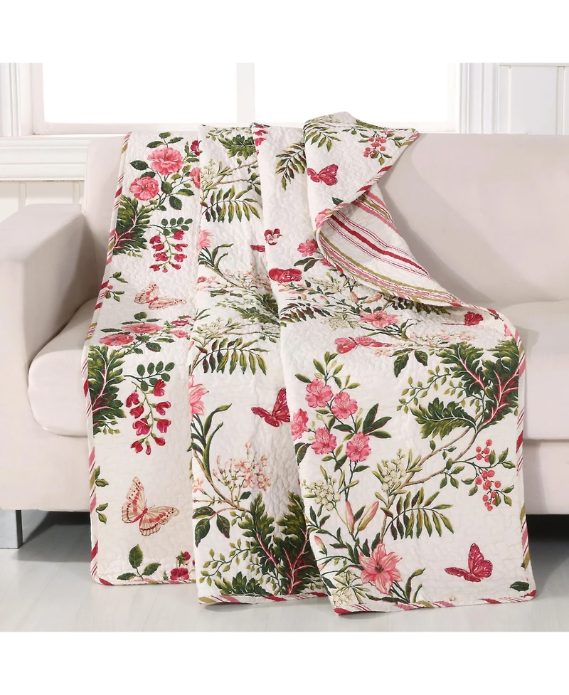 Greenland Home Fashions Butterflies Throw, 50" x 60"