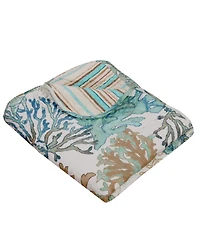 Greenland Home Fashions Atlantis Jade Throw, 50" x 60"
