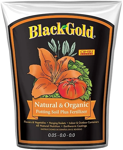 Black Gold Natural and Organic Potting Soil 8QT
