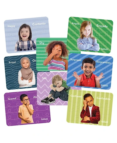 Kaplan Early Learning Photo Real Emotions Puzzles of Children - Set of 8