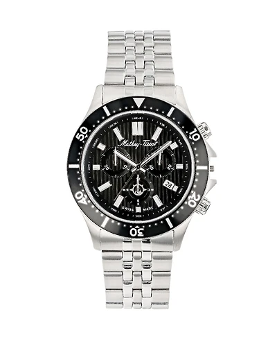 Mathey-Tissot Men's Expedition Chronograph Collection Stainless Steel Bracelet Watch, 43mm
