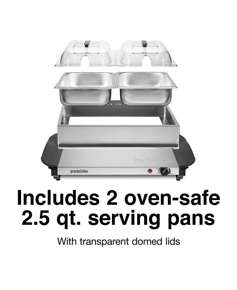Proctor Silex Double Buffet Server - 34320