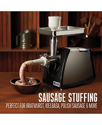 Weston 8 Electric Meat Grinder & Sausage Stuffer - 33-0801-w