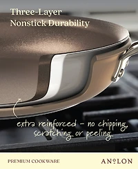 Anolon Ascend Hard Anodized Aluminum Non-Stick 10" Stir Fry Pan