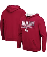 Colosseum Men's Oklahoma Sooners Slash Stack 2.0 Pullover Hoodie