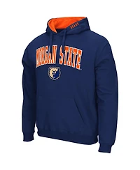 Men's Colosseum Royal Morgan State Bears Arch & Logo Pullover Hoodie
