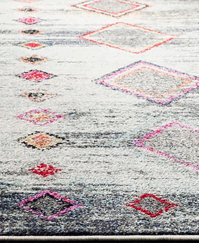 Safavieh Adirondack Light Gray and Red 8' x 10' Area Rug