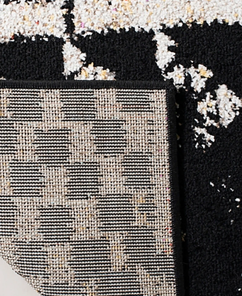 Safavieh Adirondack 202 Black and Light Gray 9' x 12' Area Rug