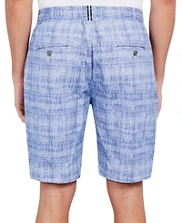 Society of Threads Men's Slim-Fit Stretch Printed Drawstring Shorts