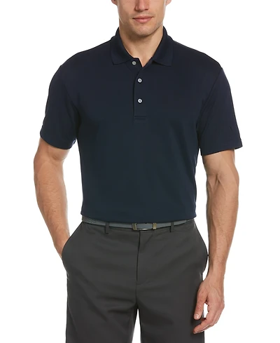 Pga Tour Men's Big & Tall AirFlux Solid Mesh Golf Polo