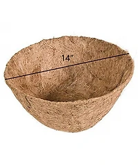 Panacea Products 88592 14-Inch Round Coco Fiber Liner, 1, Brown