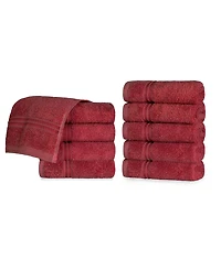 Superior Solid Quick Drying 100% Egyptian Cotton 10-Pc Washcloth Set
