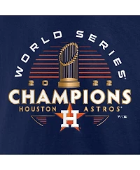 Men's Fanatics Navy Houston Astros 2022 World Series Champions Signature Roster Long Sleeve T-shirt