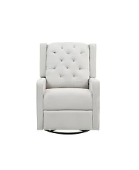 Afg Baby Furniture 40" Polyester Ava Swivel Glider Recliner