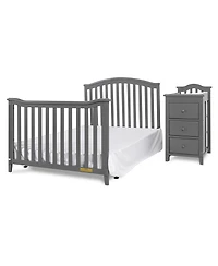 Closeout! Afg Baby Furniture 46" Wooden Kali Ii 4 in 1 Convertible Crib and Changer