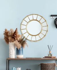 Round Framed Decorative Wall Mirror, 21" D