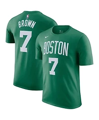 Men's Nike Jaylen Brown Kelly Green Boston Celtics Icon 2022/23 Name and Number Performance T-shirt