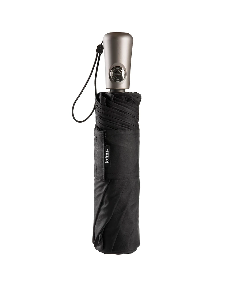 Totes Total Protection Auto Open and Close 3-Section Umbrella