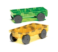 Magna-tilesa Magna-tiles Cars – Green & Yellow 2-Piece Magnetic Construction Set