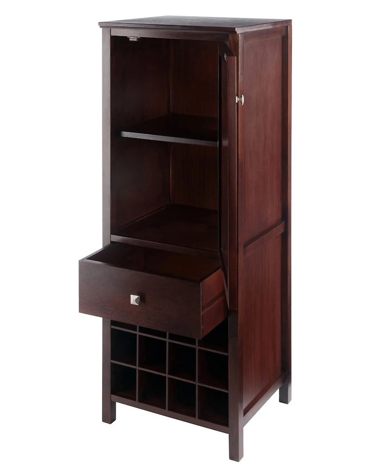 Winsome Brooke Jelly 47.44" Wood 3-Section Cupboard