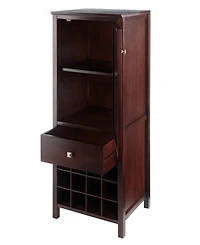 Winsome Brooke Jelly 47.44" Wood 3-Section Cupboard