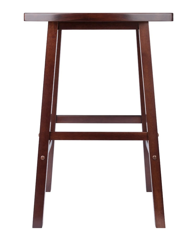 Winsome Katashi 28.62" Wood Fan Shape Bar Stool