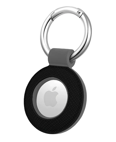 WITHit Black and Grey Silicone Clip-On Cover designed for Apple AirTag