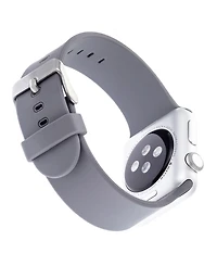 WITHit Gray Smooth Silicone Band designed for Apple Watch 42mm (Series 10) & 38/40/41mm
