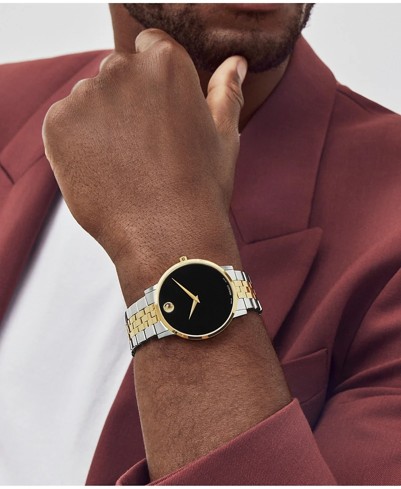 Movado Men's Swiss Museum Classic Two-Tone Pvd Stainless Steel Bracelet Watch 40mm