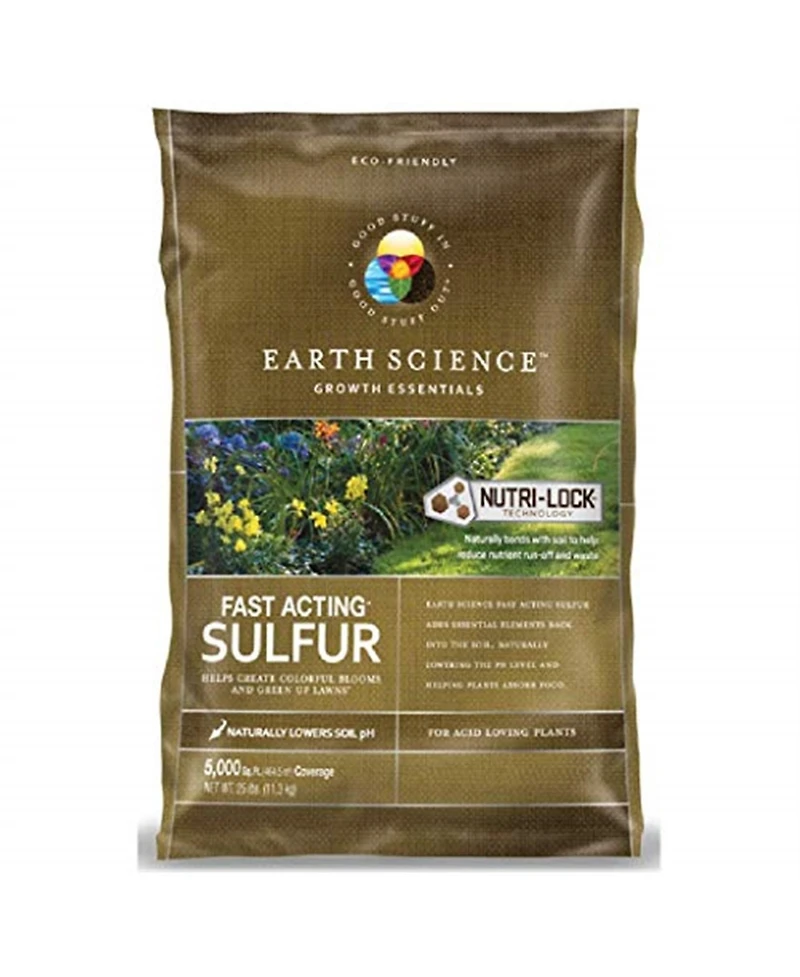 Earth Science 11883-80 Fast Acting Soil Sulphur, 25 Lbs