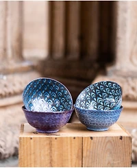 Bia Cordon Bleu Set of Four Ooh La La Terrin Assorted Bowls, 24 oz