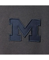 Men's Colosseum Charcoal Michigan Wolverines Tortugas Logo Quarter-Zip Jacket