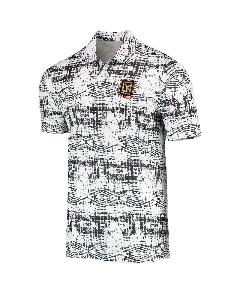 Men's Antigua Black Lafc Vivid Polo Shirt