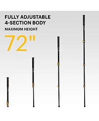 Kodak 72 in Portable Lightweight Aluminum Monopod W/Smartphone Adapter