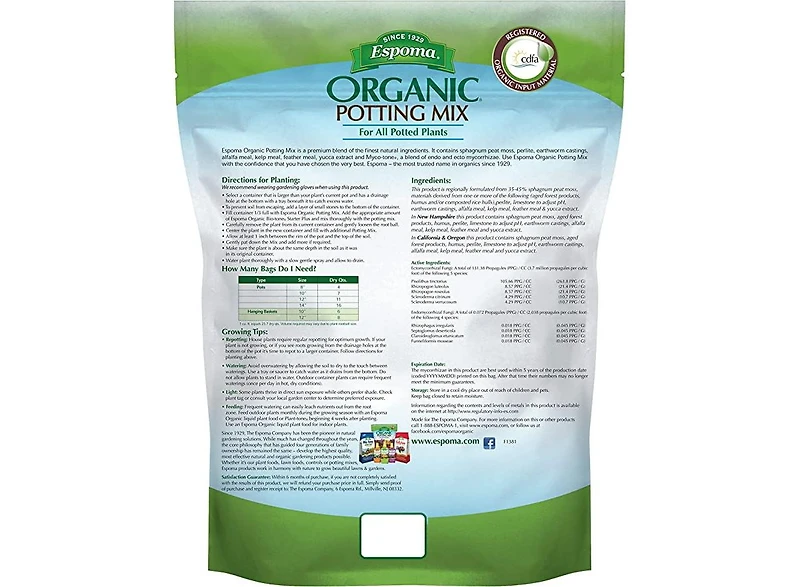 Espoma AP4 Potting Mix, Organic, 4 Qts