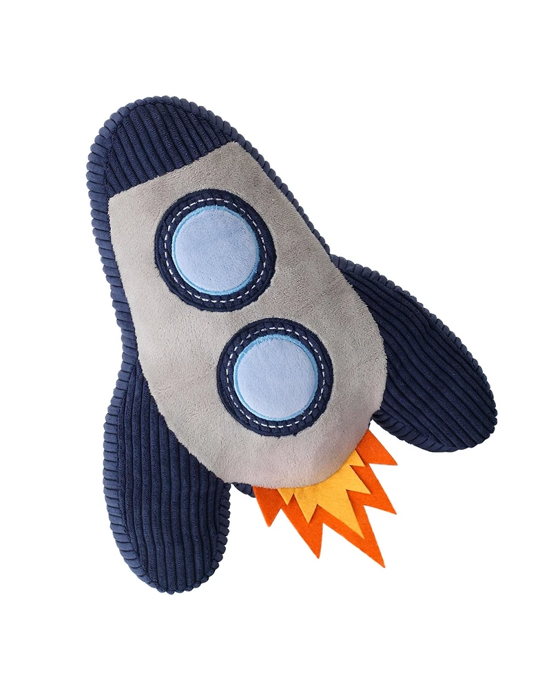 Lambs & Ivy Milky Way Rocket Ship Nursery Throw Pillow Plush