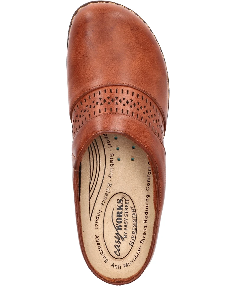 Easy Street Women's Works Sidra Slip Resistant Clogs