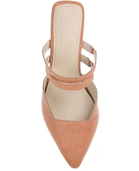 Journee Signature Women's Kaitlynn Block Heel Slip On Pumps